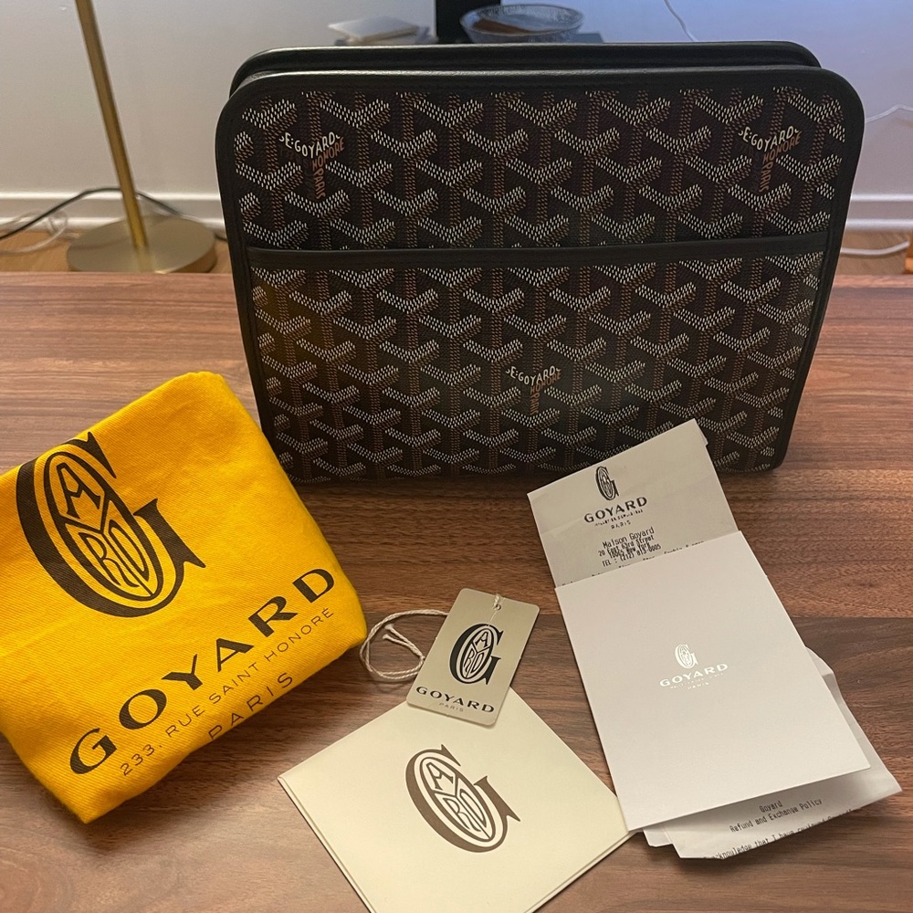 Goyard Jouvence MM Black/Black Toiletry Bag/ Clutch